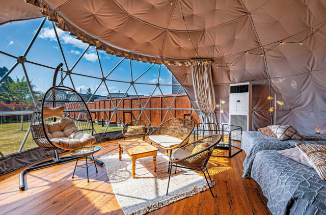 ドギーズグランピング滋賀今津浜(滋賀県・高島市)