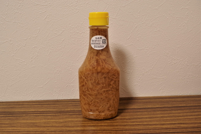 【スーパー「ツルヤ」のおすすめオリジナル商品⑨ご飯のおとも】ボトル入りなめ茸