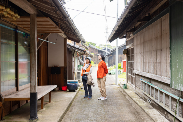 出羽島ガイドウォークを体験してみよう②出羽島の町並みを見学