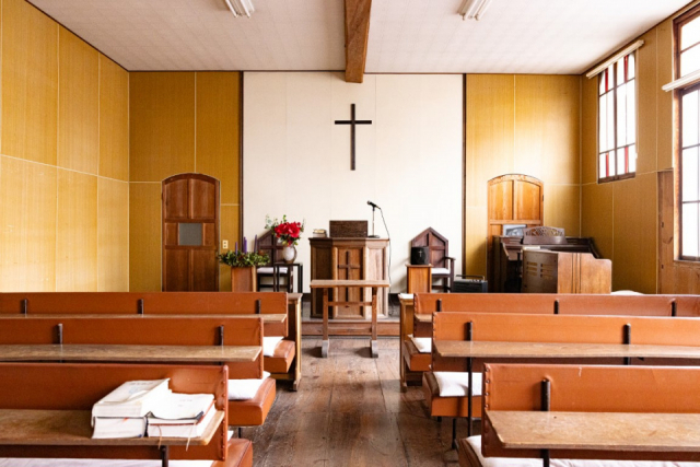 上下町を感じるスポット ②上下キリスト教会