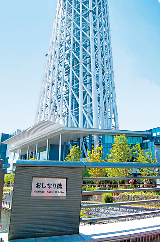 駅と駅をつなぐ広大な面積のタワーのある街「東京スカイツリータウン(R)」
