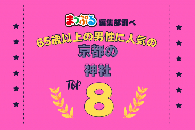 65歳以上の男性が選んだ!京都府で訪れた人気の神社ランキング TOP8!第2位は「伏見稲荷大社(京都府京都市伏見区)」気になる1位は?
