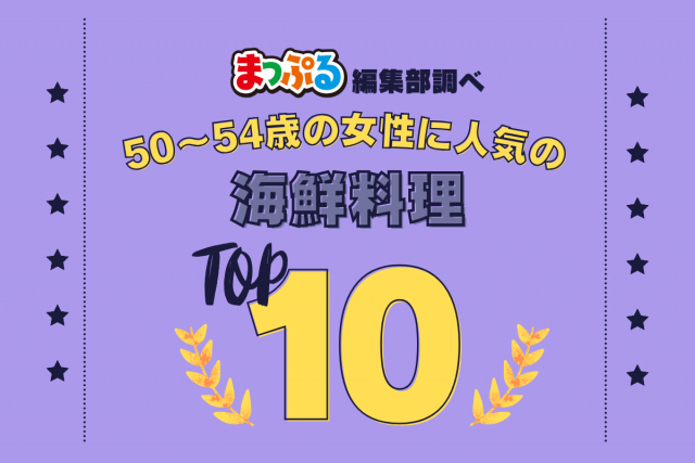 50~54歳の女性が選んだ!旅行先で訪れた海鮮料理人気ランキング TOP10!気になる第1位は「海鮮処 魚屋の台所 札幌二条市場(北海道札幌市中央区)」