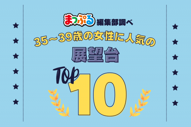 35~39歳の女性が選んだ!旅行先で訪れた展望台人気ランキング TOP10!気になる第1位は「展海峰(長崎県佐世保市)」
