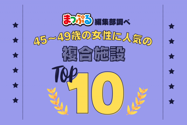 45~49歳の女性が選んだ!旅行先で訪れた複合施設人気ランキング TOP10!気になる第1位は「EKIZO神戸三宮(兵庫県神戸市中央区)」