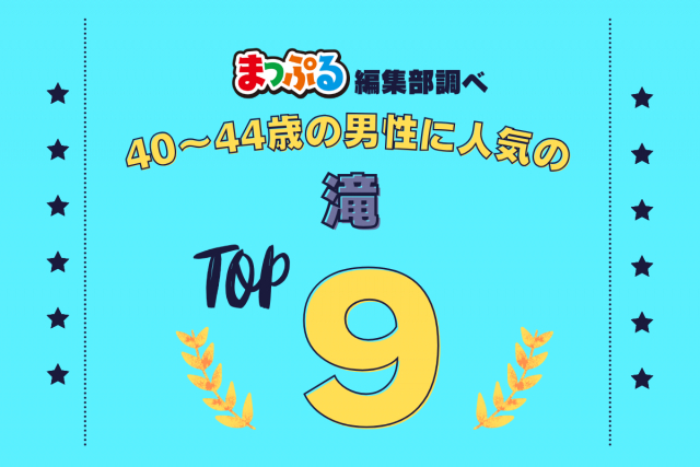 40-44歳の男性が選んだ!旅行先で訪れた滝人気ランキング TOP9!気になる第1位は「鍋ヶ滝公園(熊本県阿蘇郡小国町)」