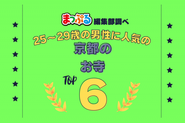 25~29歳の男性が選んだ!京都府で訪れた人気のお寺ランキング TOP6!第2位は「清水寺(京都府京都市東山区)」気になる1位は?