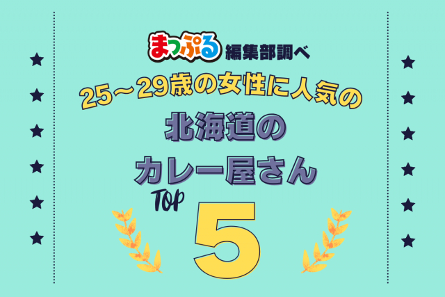 25~29歳の女性が選んだ!北海道で訪れた人気のカレー屋さんランキング TOP5!第2位は「カオスヘブン(北海道札幌市中央区)」気になる1位は?