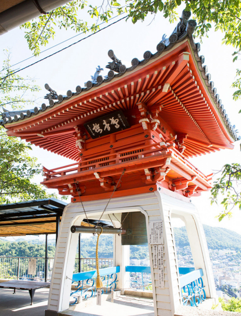 【夏の瀬戸内旅:1日目】朱色の本堂が尾道の景観に映える【千光寺】
