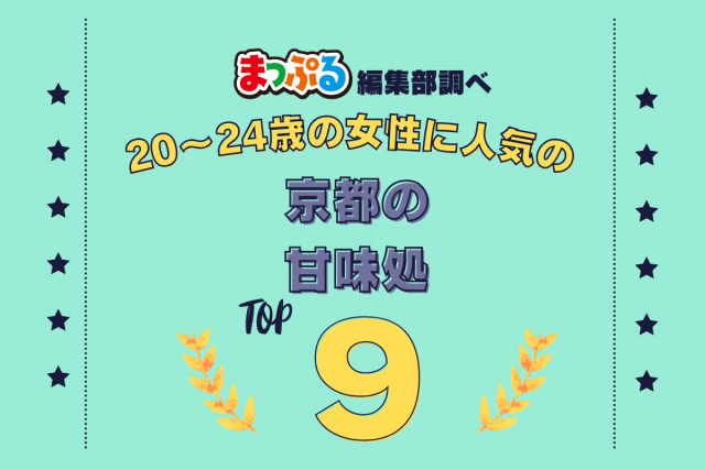 20~24歳の女性が選んだ!京都府で訪れた人気の甘味処ランキング TOP9!第2位は「ぎおん徳屋(京都府京都市東山区)」気になる1位は?