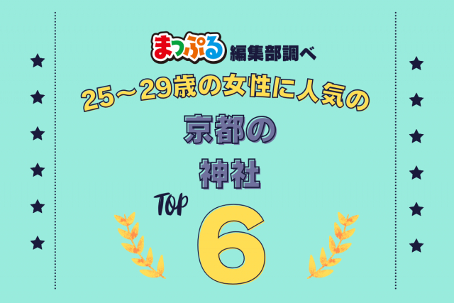 25~29歳の女性が選んだ!京都府で訪れた人気の神社ランキング TOP6!第2位は「上賀茂神社(京都府京都市北区)」気になる1位は?