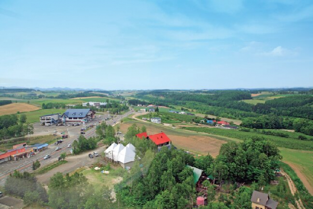 50mの高さから富良野・美瑛を望む「観覧車 十勝岳アートビュー」