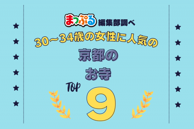30~34歳の女性が選んだ!京都府で訪れた人気のお寺ランキング TOP9!第2位は「宝厳院(京都府京都市右京区)」気になる1位は?