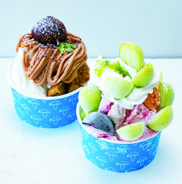 バンビーニのジェラートパフェ