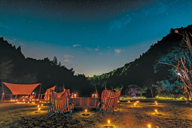 養老渓谷の大自然と温泉をおしゃれに満喫「REWILD RIVER SIDE GLAMPING HILL」