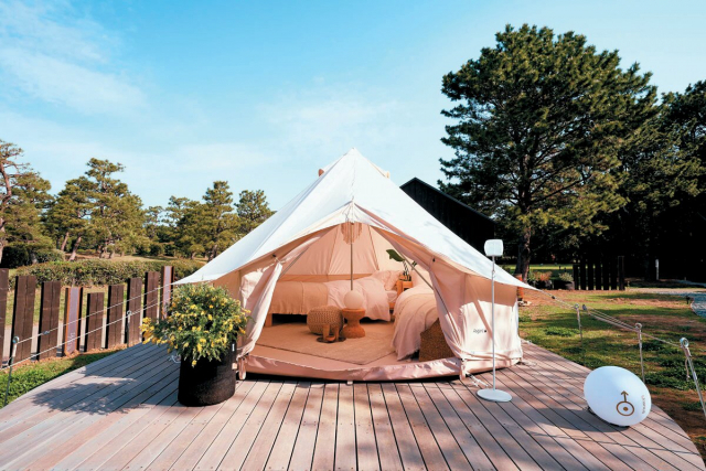 稲毛海浜公園で至福のグランピング「small planet CAMP & GRILL」