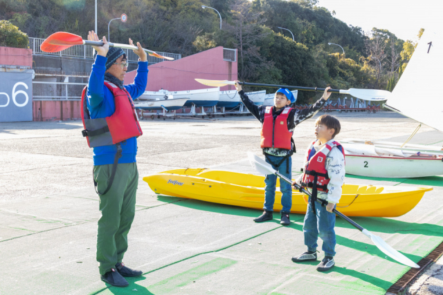 大阪府立青少年海洋センターでワクワクドキドキのカヌー体験!(所要約1時間)