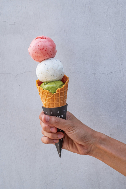 県内素材のひんやりジェラート「LA PALETTE」