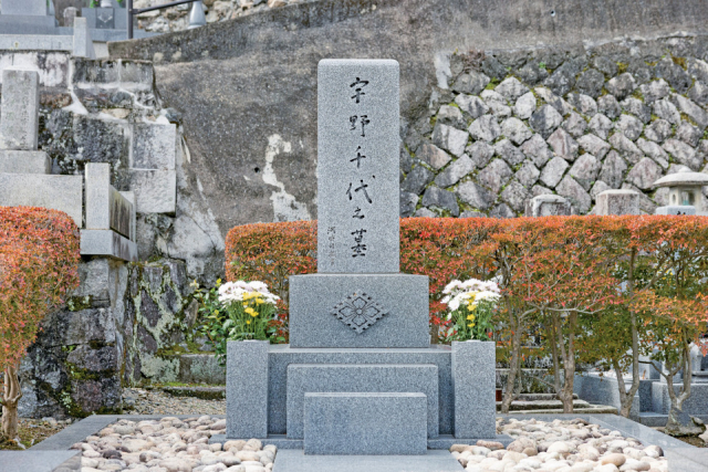 千代が眠る墓がある菩提寺「教蓮寺」